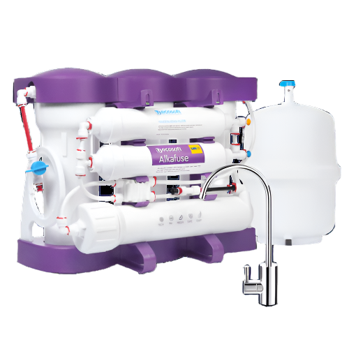 Ecosoft P'URE Alkafuse Reverse Osmosis Filter System with Pump