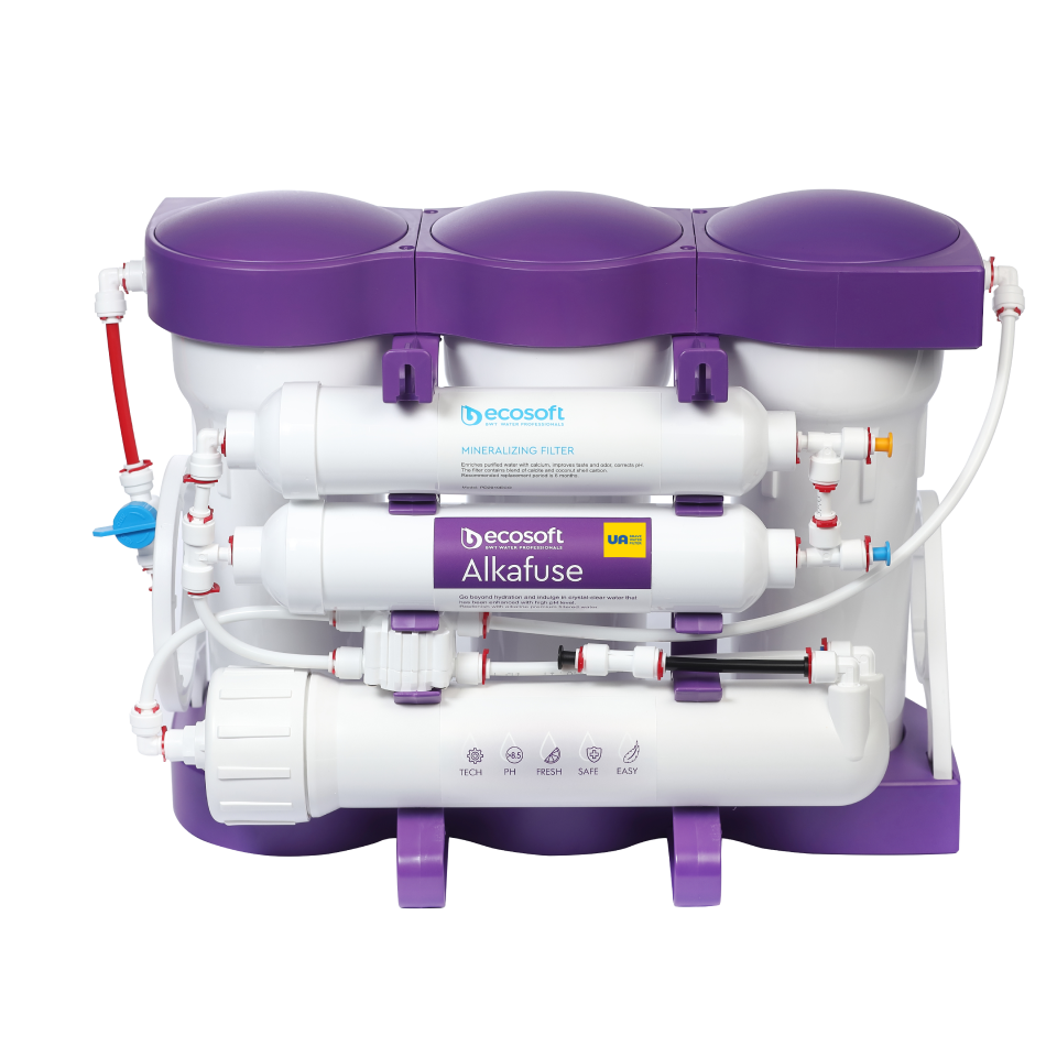 Ecosoft P'URE Alkafuse Reverse Osmosis Filter System with Pump