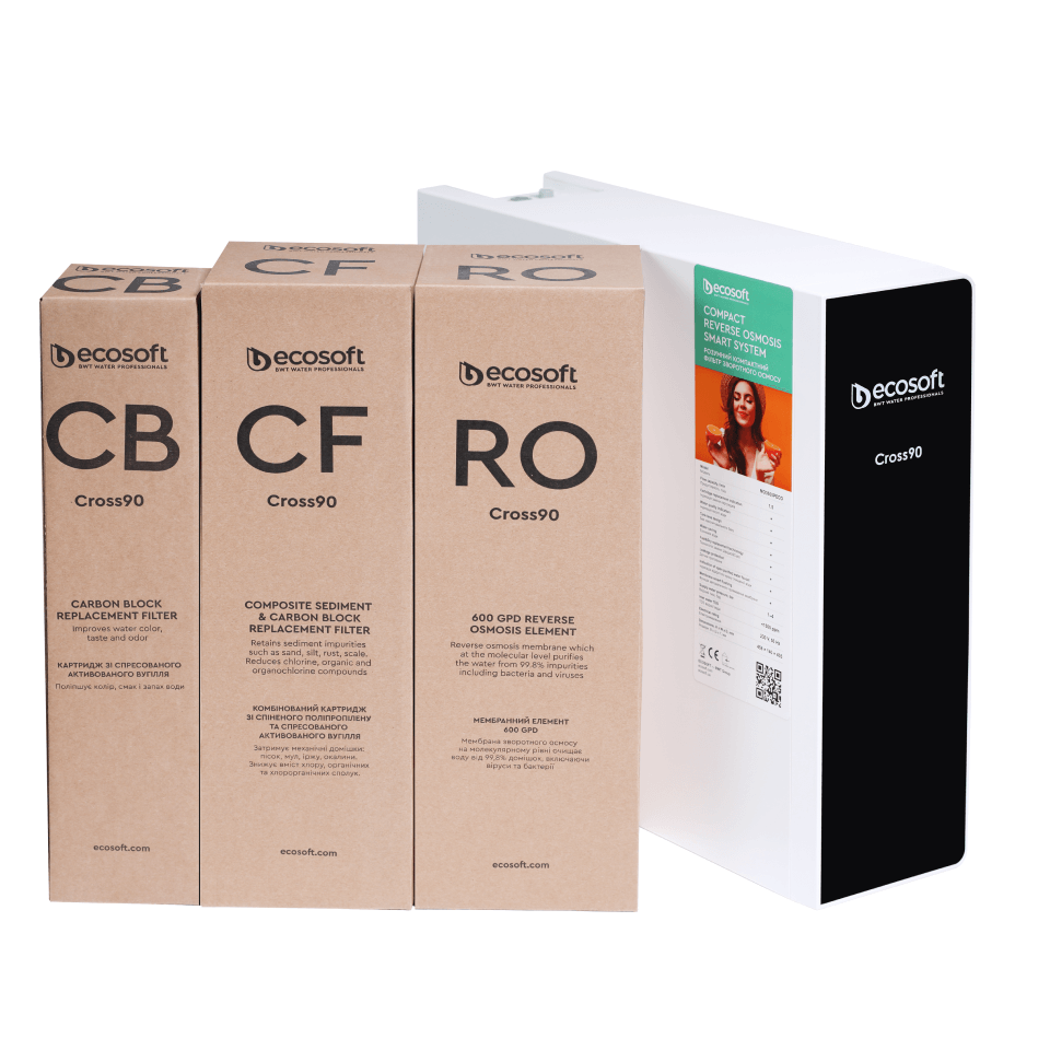 Ecosoft CROSS90 Direct Flow Reverse Osmosis Filter System