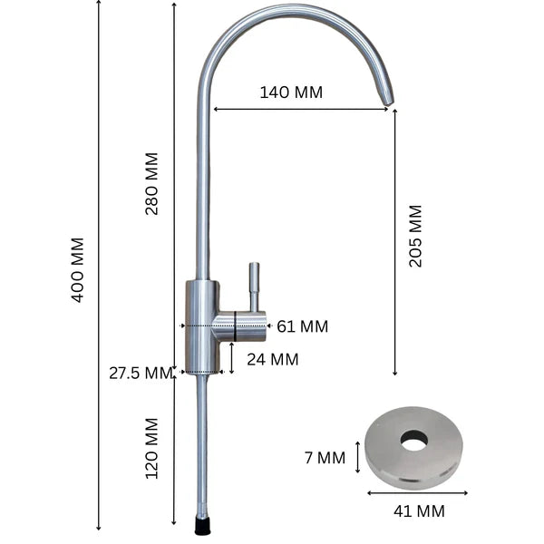 Hommix hydRO - 800GPD Under Sink Tankless RO System