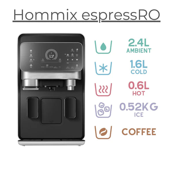Hommix espressRO 5-in-1 Countertop Reverse Osmosis Filtration System