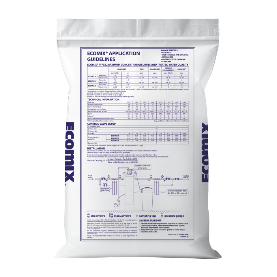 Ecosoft ECOMIX® A Filter Media 25 L