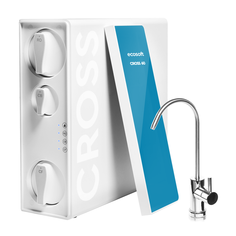 Ecosoft CROSS 60 Direct Flow Reverse Osmosis Water Filtration System – 400 GPD
