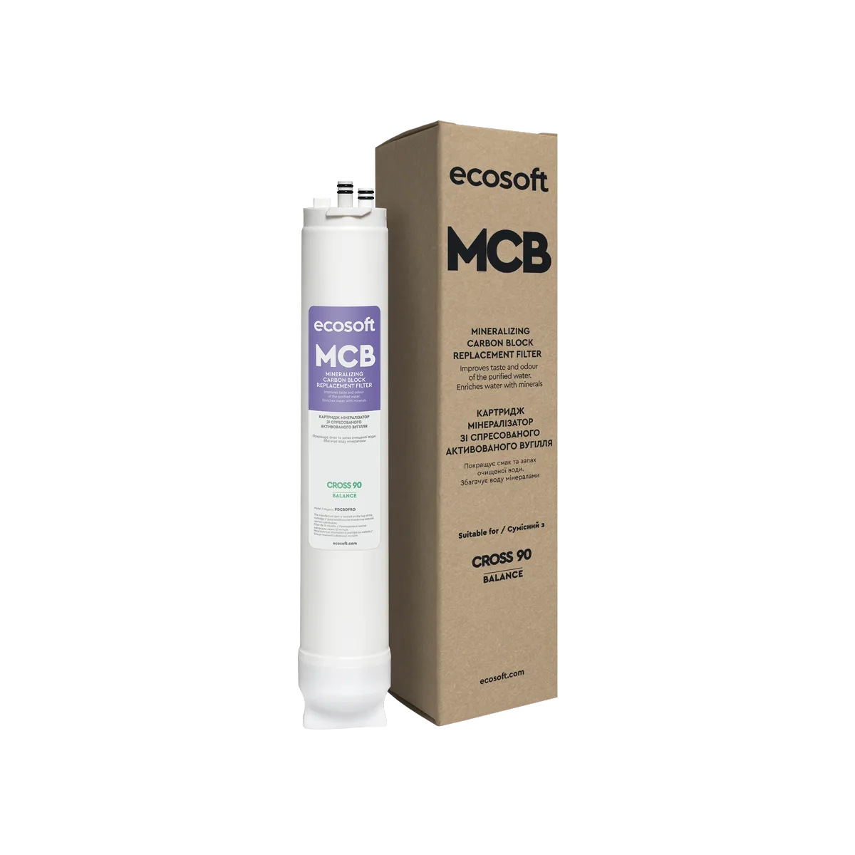 Ecosoft MCB carbon block & mineralizing postfilter for CROSS 90 Balance