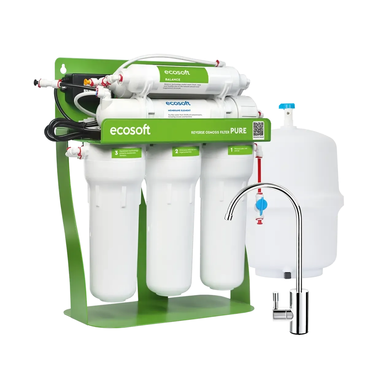 Ecosoft PURE Balance reverse osmosis filter with pump