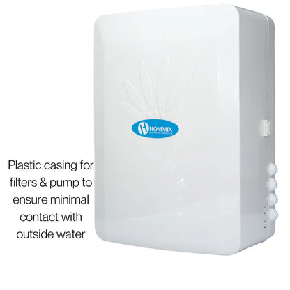 Hommix M800 Pumped 6 stage RO Under Sink Drinking Water Filter System with Alkaline Filter