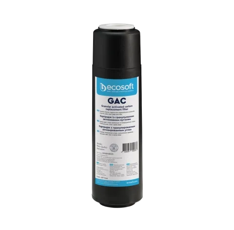 Ecosoft granular activated carbon filter, 2.5″×10″