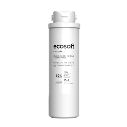 Ecosoft Membrane Element & Carbon Filter Set – Replacement for CROSS Solo RO System