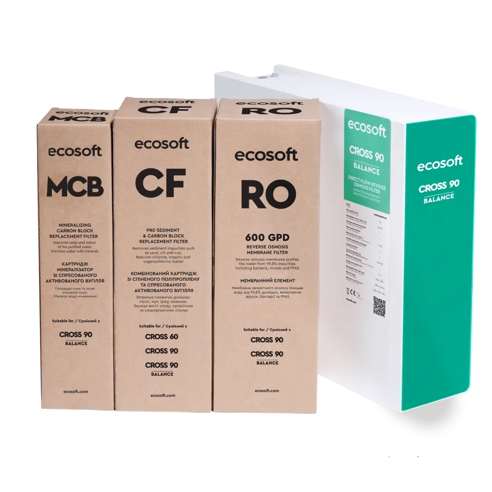Ecosoft CROSS 90 Balance direct flow reverse osmosis filter