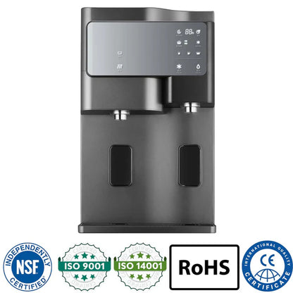 Hommix sanitRO 3-in-1 Luxury Countertop Reverse Osmosis Filtration System - Space Grey