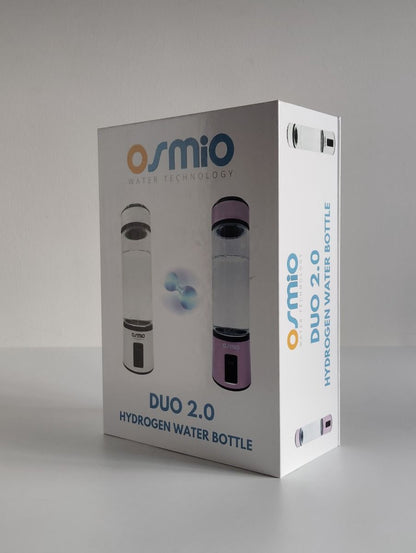 Osmio Duo 2.0 Hydrogen Water Bottle – 400ml Portable Ioniser