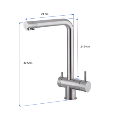 Osmio Gaia 316 Stainless Steel 3-Way Triflow Kitchen Tap